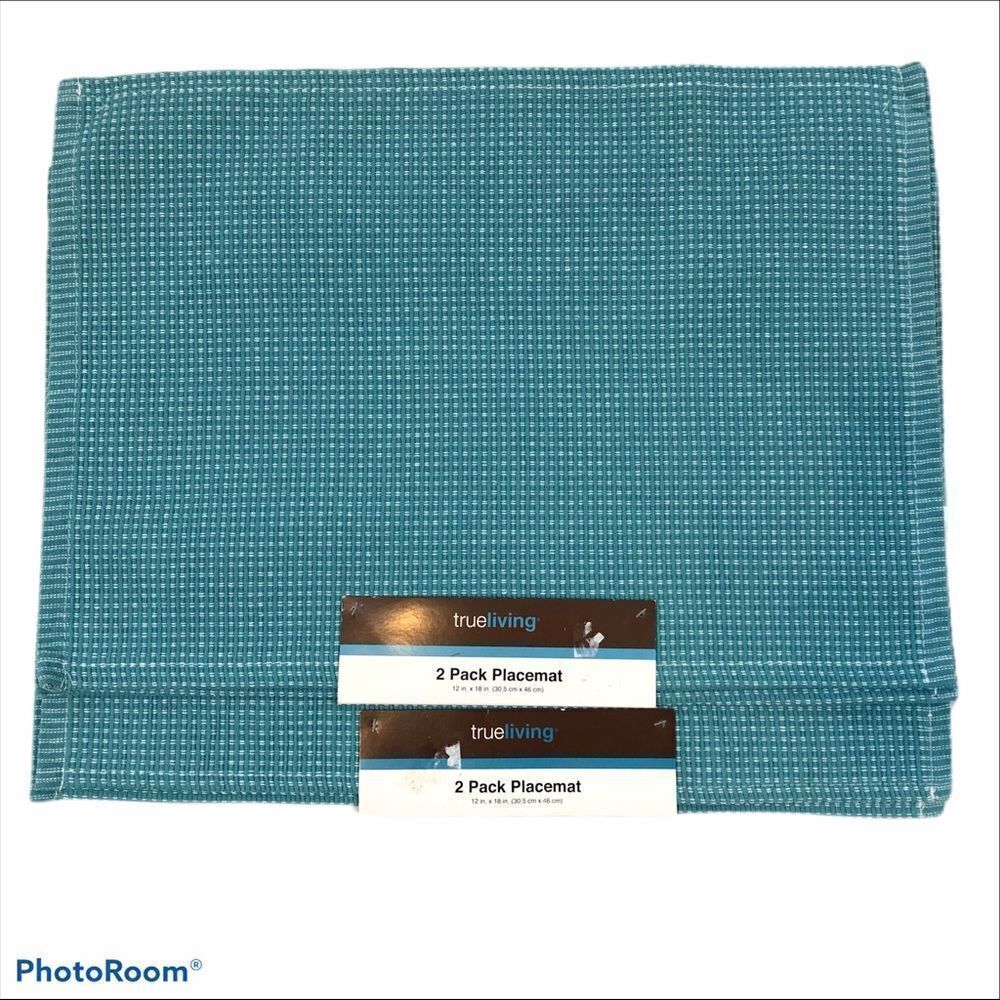 2 Packs of Brand‎ New Placemats- two per pack Blue
